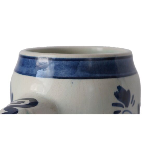 Vintage Delft Blue Mug Windmill Holland Delftware Delfts Beer Stein Tankard Barw - Picture 5 of 6